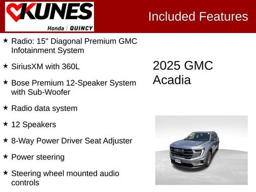 Sterling 2025 GMC Acadia Elevation