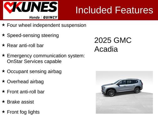 Sterling 2025 GMC Acadia Elevation