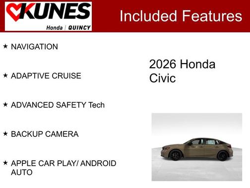 Sand Dune 2026 Honda Civic Sport