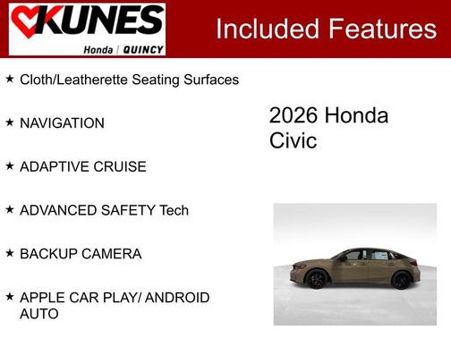 Sand Dune 2026 Honda Civic Sport