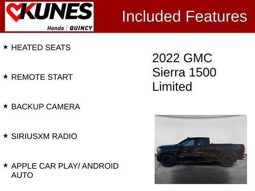 Black 2022 GMC Sierra 1500 Limited Elevation