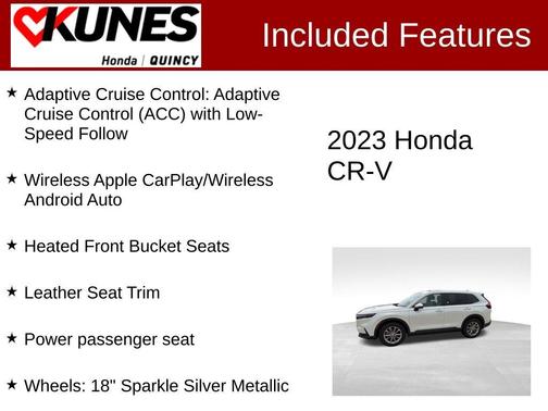 White 2023 Honda CR-V EX-L