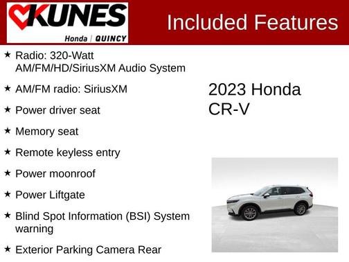 White 2023 Honda CR-V EX-L