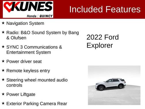 White 2022 Ford Explorer ST-Line