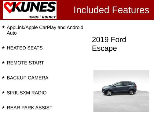 Blue 2019 Ford Escape SEL