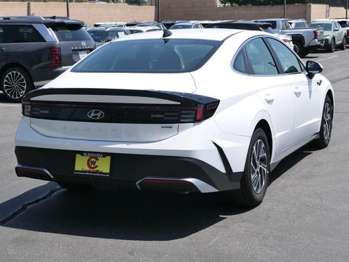 Serenity White 2026 Hyundai SONATA Hybrid Base