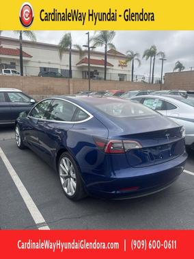 Deep Blue Metallic 2018 Tesla Model 3 Long Range