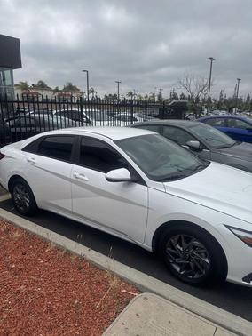 Serenity White 2024 Hyundai ELANTRA HEV Blue
