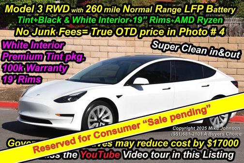 2022 Tesla Model 3 Base