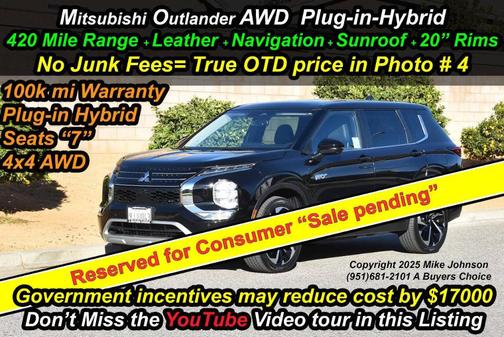2023 Mitsubishi Outlander PHEV SE