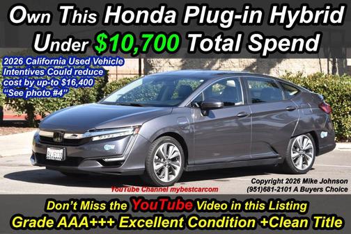 Charcoal 2021 Honda Clarity Plug-In Hybrid Base