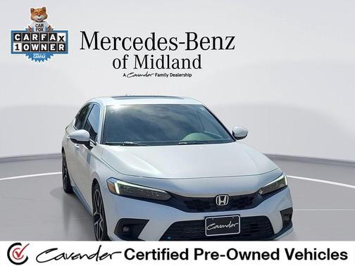 Platinum White Pearl 2022 Honda Civic Sport Touring