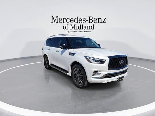 Moonstone White 2021 INFINITI QX80 PREMIUM SELECT