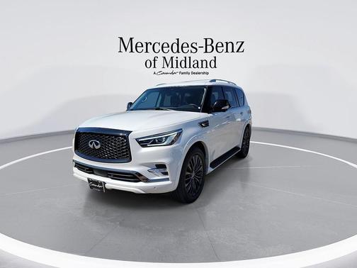 Moonstone White 2021 INFINITI QX80 PREMIUM SELECT