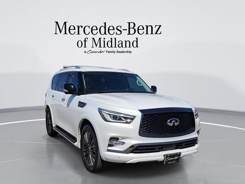 Moonstone White 2021 INFINITI QX80 PREMIUM SELECT
