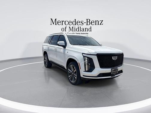 Crystal White Tri-Coat 2025 Cadillac Escalade Sport