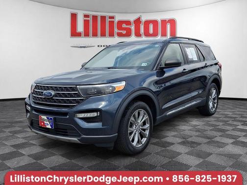 Blue Metallic 2022 Ford Explorer XLT