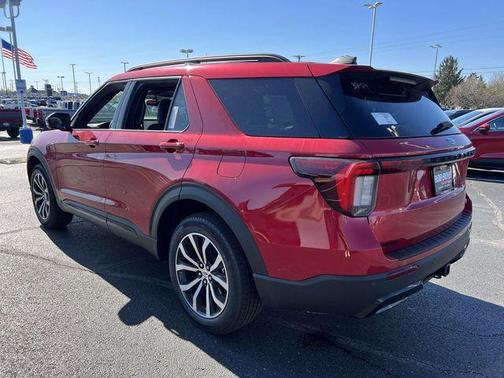 Rapid Red Metallic Tinted Clearcoat 2026 Ford Explorer ST-Line