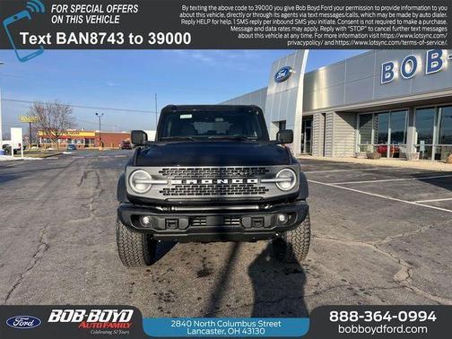 Shadow Black 2026 Ford Bronco Badlands