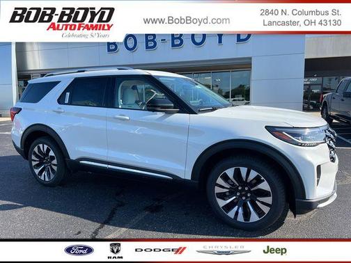 Star White 2026 Ford Explorer Platinum