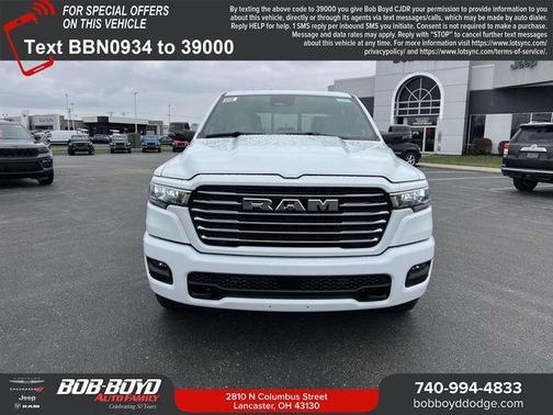 Bright White Clearcoat 2026 RAM 1500 Laramie