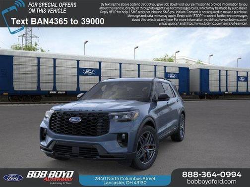Vapor Blue Metallic 2026 Ford Explorer ST-Line