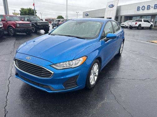 Velocity Blue Metallic 2020 Ford Fusion SE