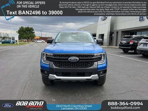 Velocity Blue Metallic 2026 Ford Ranger XLT