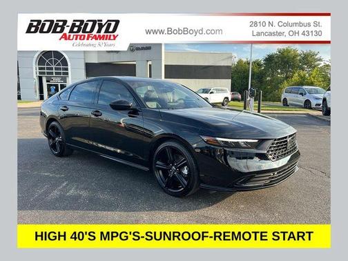 Crystal Black Pearl 2025 Honda Accord Hybrid Sport-L