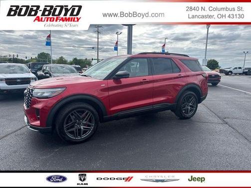 Rapid Red Metallic Tinted Clearcoat 2025 Ford Explorer ST-Line