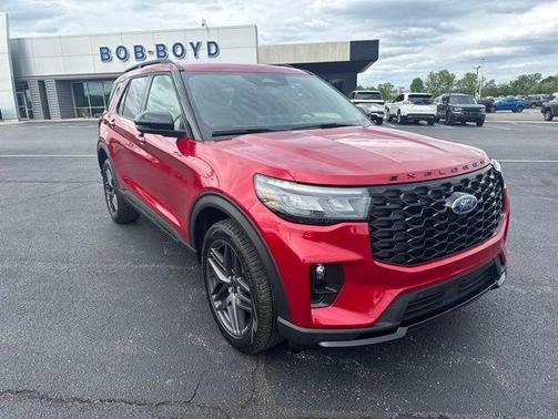 Rapid Red Metallic Tinted Clearcoat 2025 Ford Explorer ST-Line