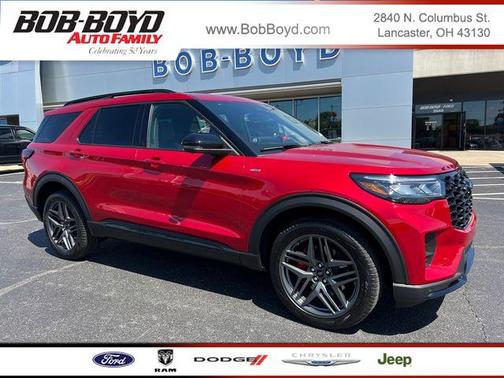 Rapid Red Metallic Tinted Clearcoat 2025 Ford Explorer ST-Line
