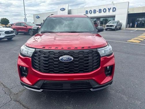 Rapid Red Metallic Tinted Clearcoat 2025 Ford Explorer ST-Line