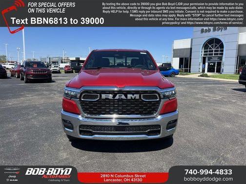 Molten Red Pearlcoat 2026 RAM 1500 Big Horn/Lone Star