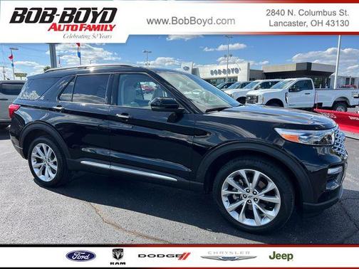 Agate Black Metallic 2023 Ford Explorer Platinum