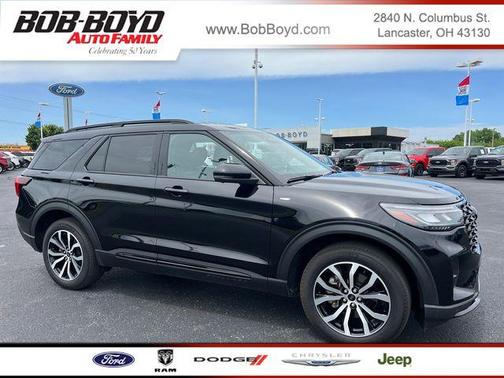 Agate Black Metallic 2025 Ford Explorer ST-Line
