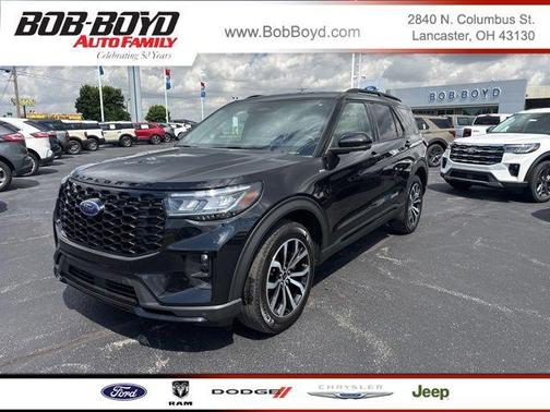 Agate Black Metallic 2025 Ford Explorer ST-Line