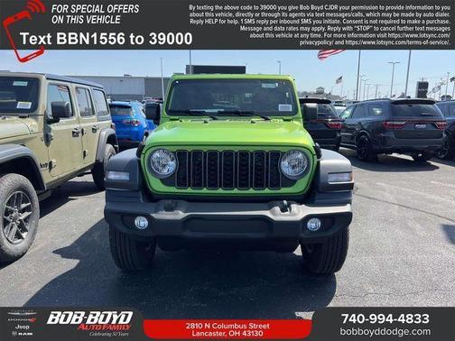 Mojito! Clearcoat 2026 Jeep Wrangler Sport