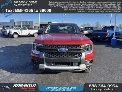 Hot Pepper Red Metallic Tinted Clearcoat 2024 Ford Ranger XLT