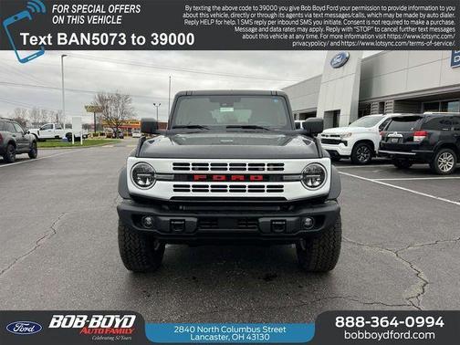 Shadow Black 2026 Ford Bronco Heritage Edition