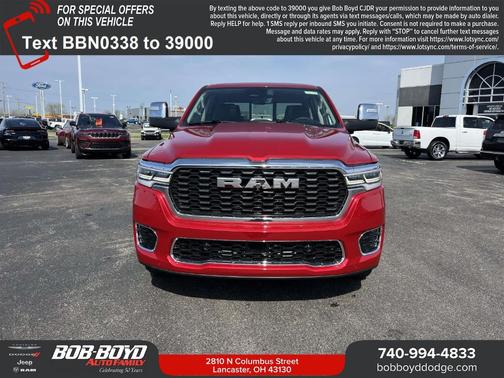 Molten Red Pearlcoat 2026 RAM 1500 Tungsten