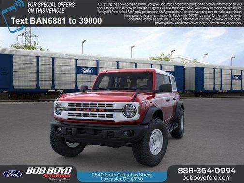 Ruby Red Metallic Tinted Clearcoat 2026 Ford Bronco Heritage Edition