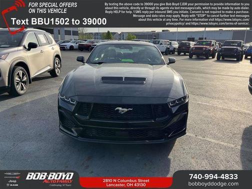 Shadow Black 2024 Ford Mustang GT