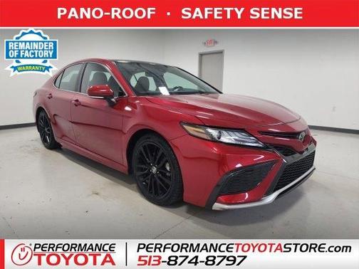 Red 2021 Toyota Camry XSE V6