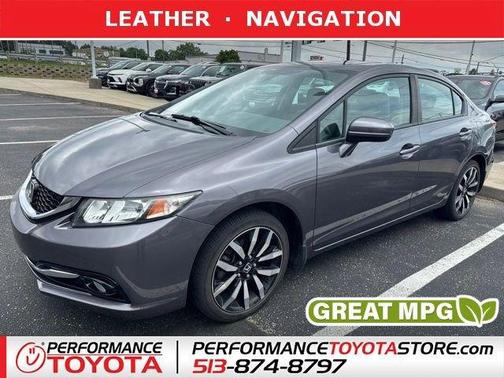 Modern Steel Metallic 2015 Honda Civic EX-L