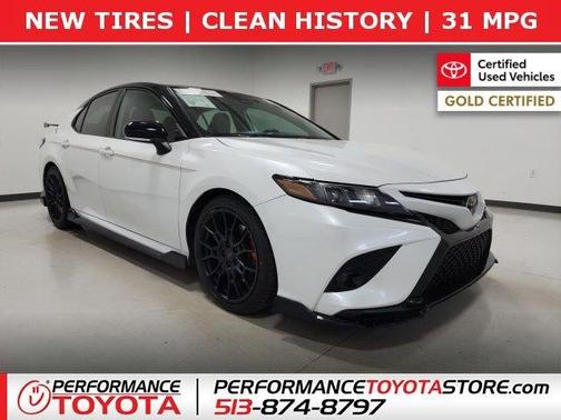 Wind Chill Pearl / Midnight Black Metallic 2021 Toyota Camry TRD V6