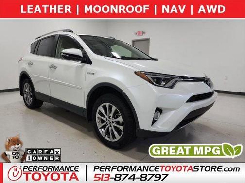 Blizzard Pearl 2017 Toyota RAV4 Hybrid Limited