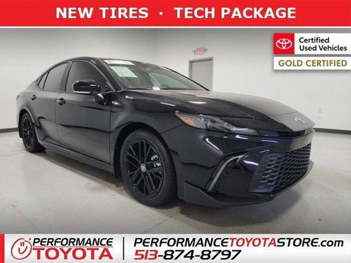 Midnight Black Metallic 2025 Toyota Camry SE Sedan