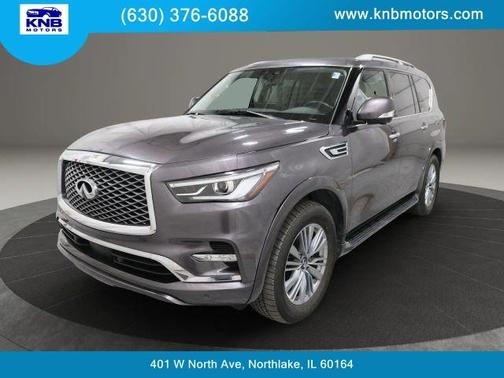 Gray 2024 INFINITI QX80 Luxe