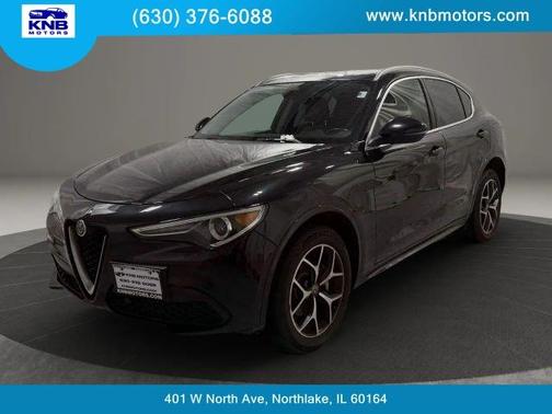 Vulcano Black Metallic 2021 Alfa Romeo Stelvio Ti